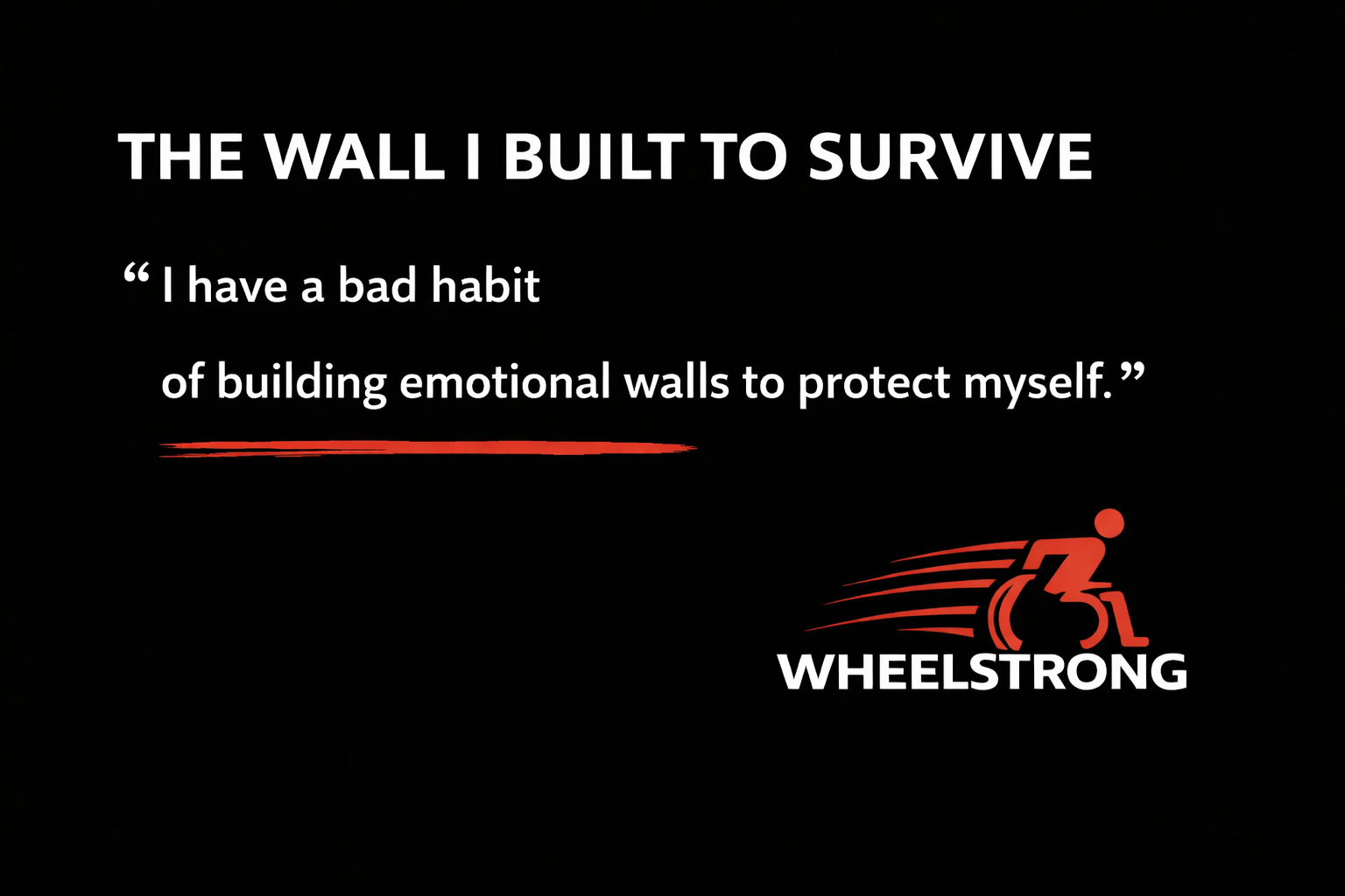 The Wall I Built to Survive…